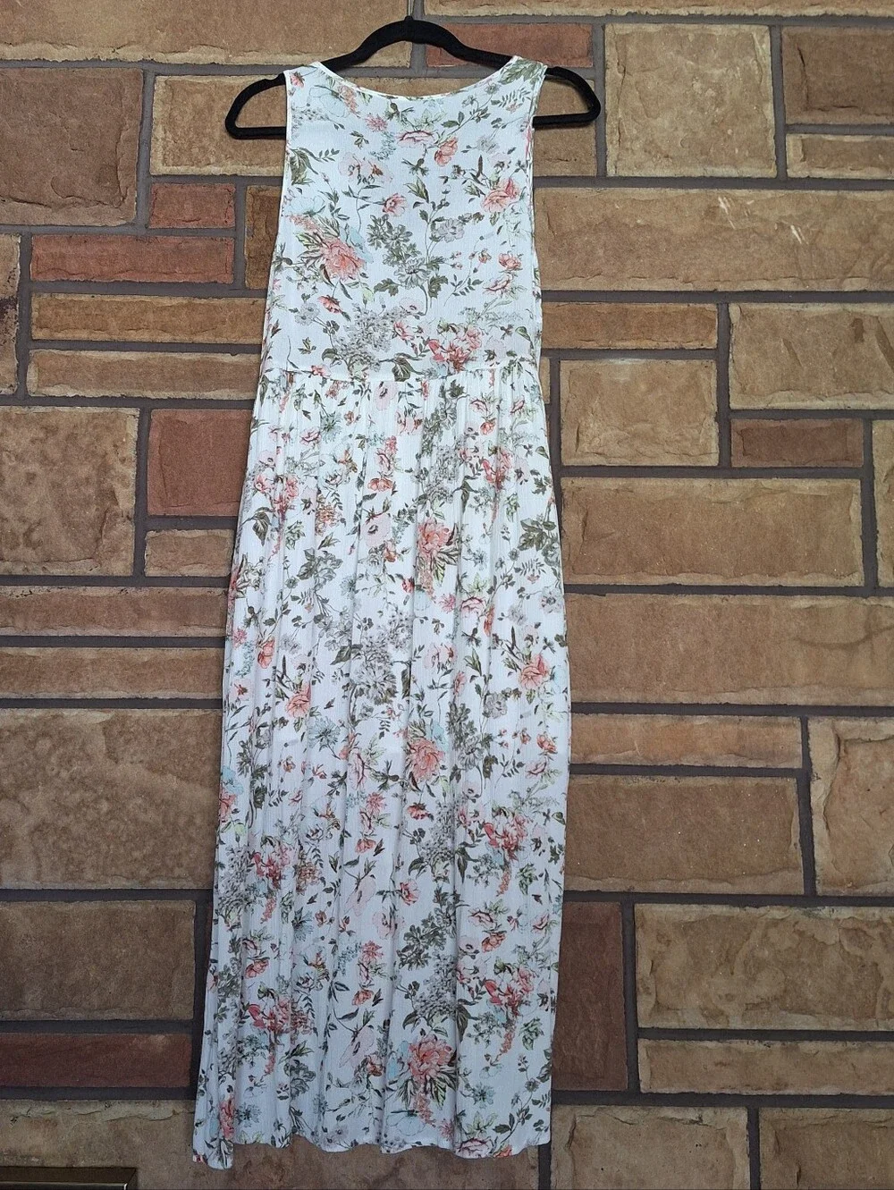 Frye Button-Front Floral Midi Dress Small - Picture 10 of 11